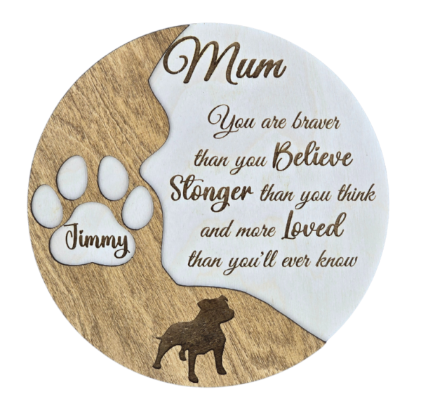 Disc-Fur Mum 1 white background