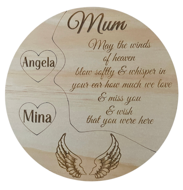 Single Layer Mum Memorial Disc - Image 3